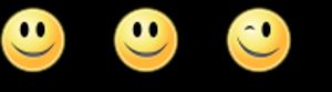 Smiley zwinkernd